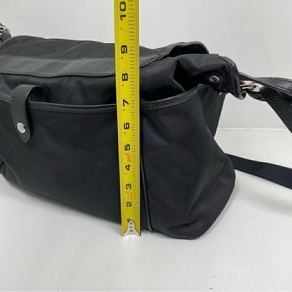Burberry Flap Nylon Diaper Bag Black - Picture 6 of 15